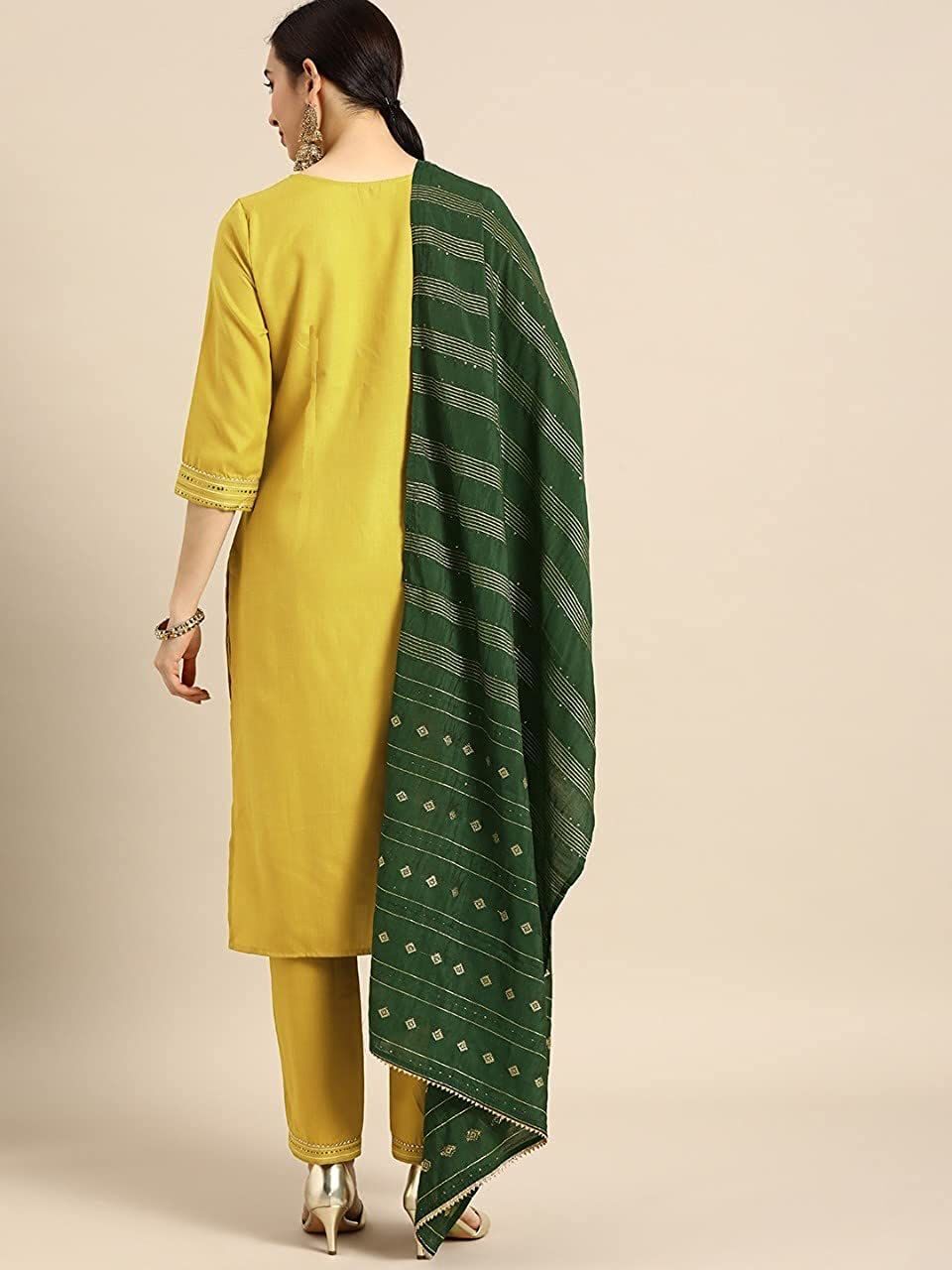 Rubina Yellow Cotton Kurti