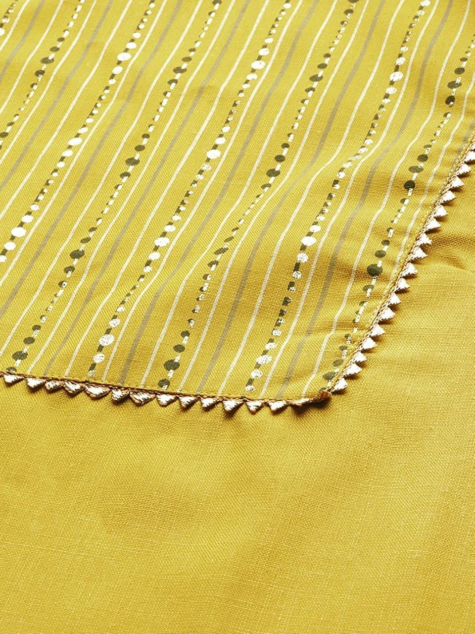 Rubina Yellow Cotton Kurti