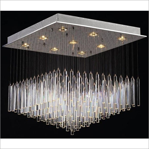 Warm White Pencil Crystal Chandelier