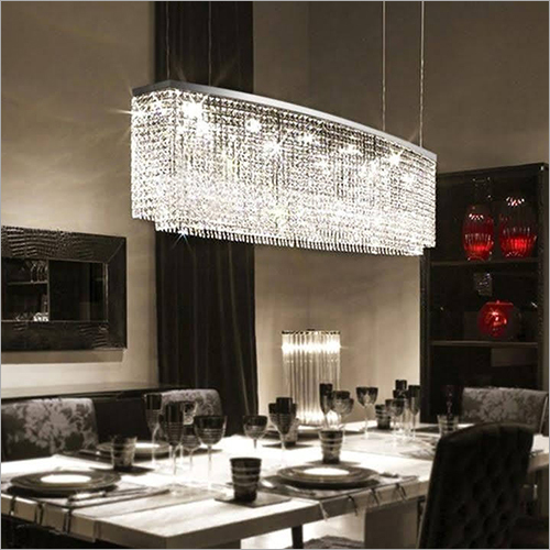 Rectangular Shape Modern Crystal Chandelier