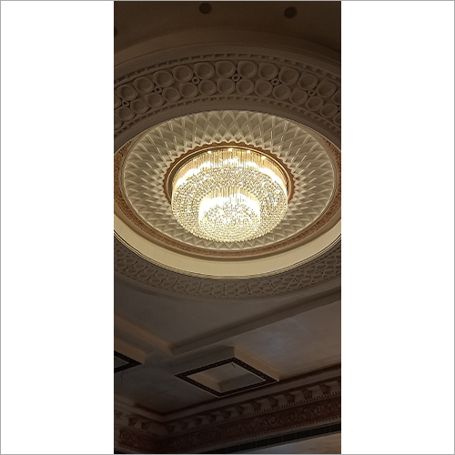 Round Shape 2 Steps Crystal Chandelier