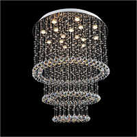 Spherical Crystal Flush Chandelier