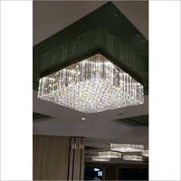 Square Shape Modern Crystal Chandelier