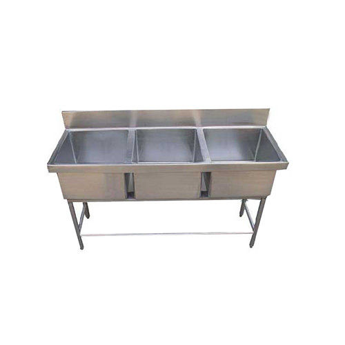 Three Bowl Washing Sink Application: Commercial