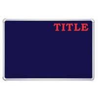 Fabric Pin Up Notice Boards - Velvet Cloth Surface, Rectangular Shape, Red Color | Ideal For Homes, Offices, Schools, Durable Aluminium Frame