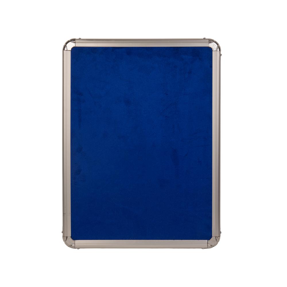 Pin Up Notice Board - Velvet Cloth Surface with Premium Aluminium Frame | Red Color, Non Magnetic, Rectangular Shape for Schools and Offices