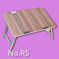 Brown 16x24 Inch Wooden Folding Laptop Table