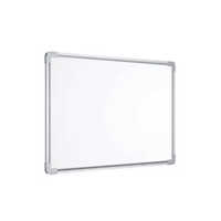 Modern Non Magnetic Board - Ceramic & Aluminium,  Rectangular Shape, White Surface, Durable Design For Offices & Classrooms