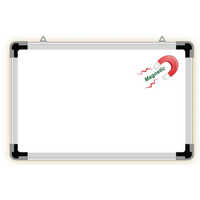 Magnetic White Board - Resin Coated Steel, Customizable Size, Premium Aluminium Frame | Rectangle Shape, Ideal For Writing