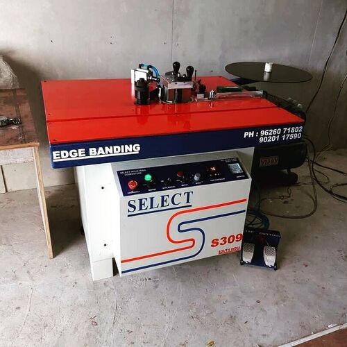 Manual Edge Banding Machine - Color: Red And White