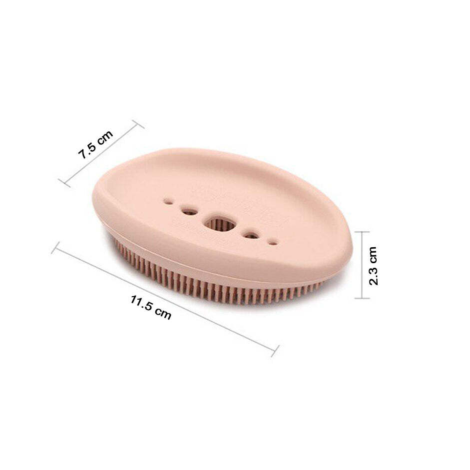 SILICONE CLEANING BRUSH with SOAP HOLDER 2 IN 1 (6137)