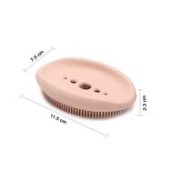 SILICONE CLEANING BRUSH with SOAP HOLDER 2 IN 1 (6137)