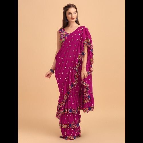 gorgette saree