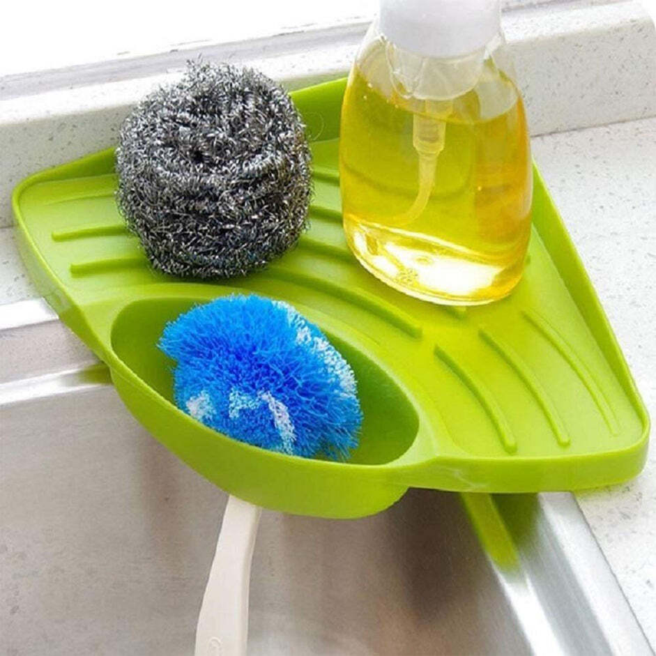 CORNER SINK STRAINER FOR DRAINING KITCHEN WASTE IN SINKS AND WASH BASINS (861H)