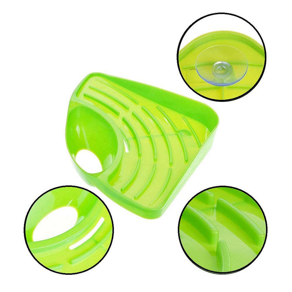 CORNER SINK STRAINER FOR DRAINING KITCHEN WASTE IN SINKS AND WASH BASINS (861H)