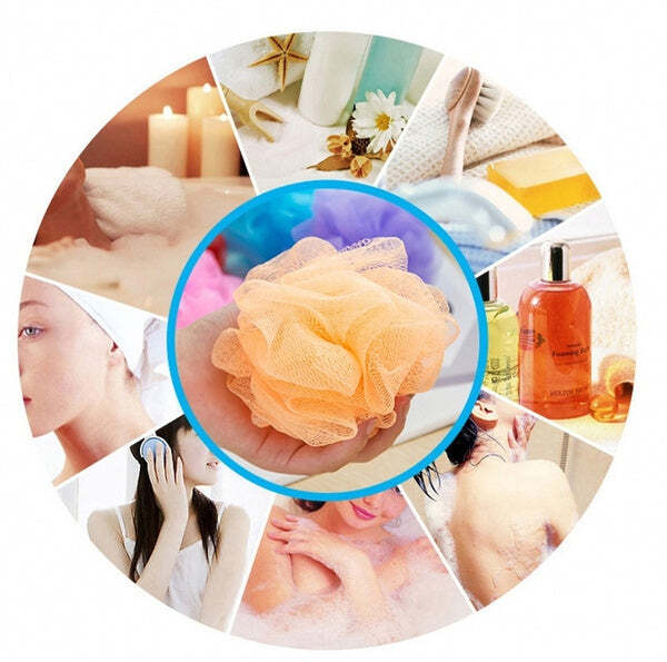BATH SPONGE ROUND LOOFAH AND BACK SCRUBBER FOR MEN AND WOMEN (1462B)