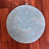 SHOWER FOOT SCRUBBER BRUSH WITH SUCTION ACUPRESSURE FOOT MAT (6210)