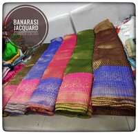 Banarasi Jacquard Border Crush - Attributes: Shinny