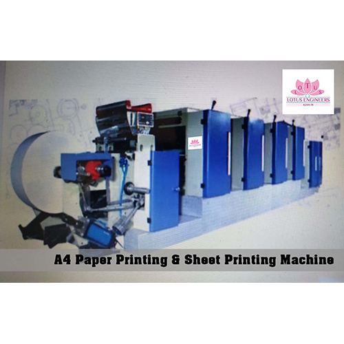 A4 Paper Printing And Sheet Printing Machine