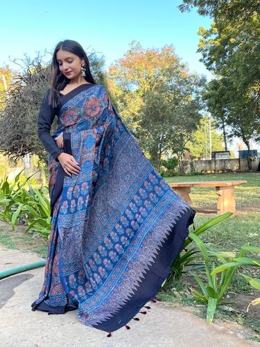 Ajrakh modal silk saree and blouse combo WhatsApp on 9426971710 to know  more #ajrakh #ajrakhsaree #ajrakhprints #ajrakhmodalsilk… | Instagram