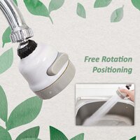ROTATABLE SPLASH PROOF 3 MODES WATER SAVING NOZZLE FILTER FAUCET SPRAYER (1589)