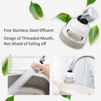 ROTATABLE SPLASH PROOF 3 MODES WATER SAVING NOZZLE FILTER FAUCET SPRAYER (1589)