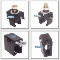 Safetrack Dsl Busbar Anchor Clamp - Shrouded Dsl Conductor Busbar System, Black Color, Strong And Durable Design For Eot Cranes, Hoists, Amusement Parks, Transfer Trolleys