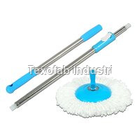 Fastclean Mop Handle And Dish And Refill Economic - Plastics & Cotton, Blue/green/pink/sky Blue | 2-part Bucket Handle Set, Microfiber Technology, 3x Better Cleaning