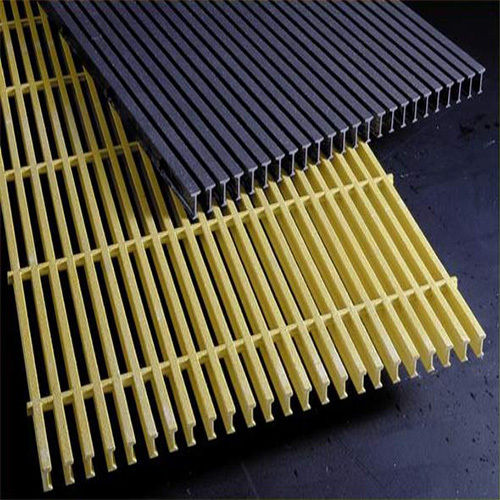 Yellow And Grey FRP Moulded Gratings