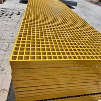 Yellow And Grey FRP Moulded Gratings