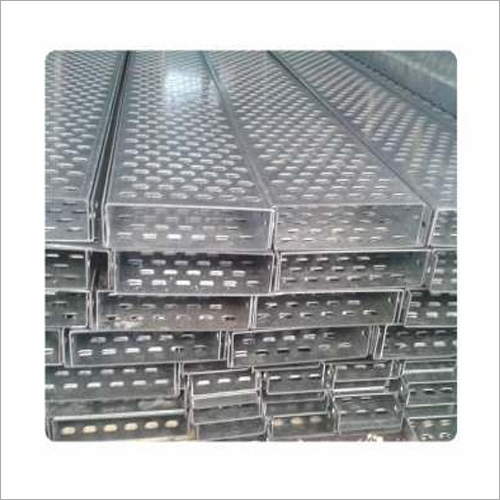 White Gi Perforated Cable Tray