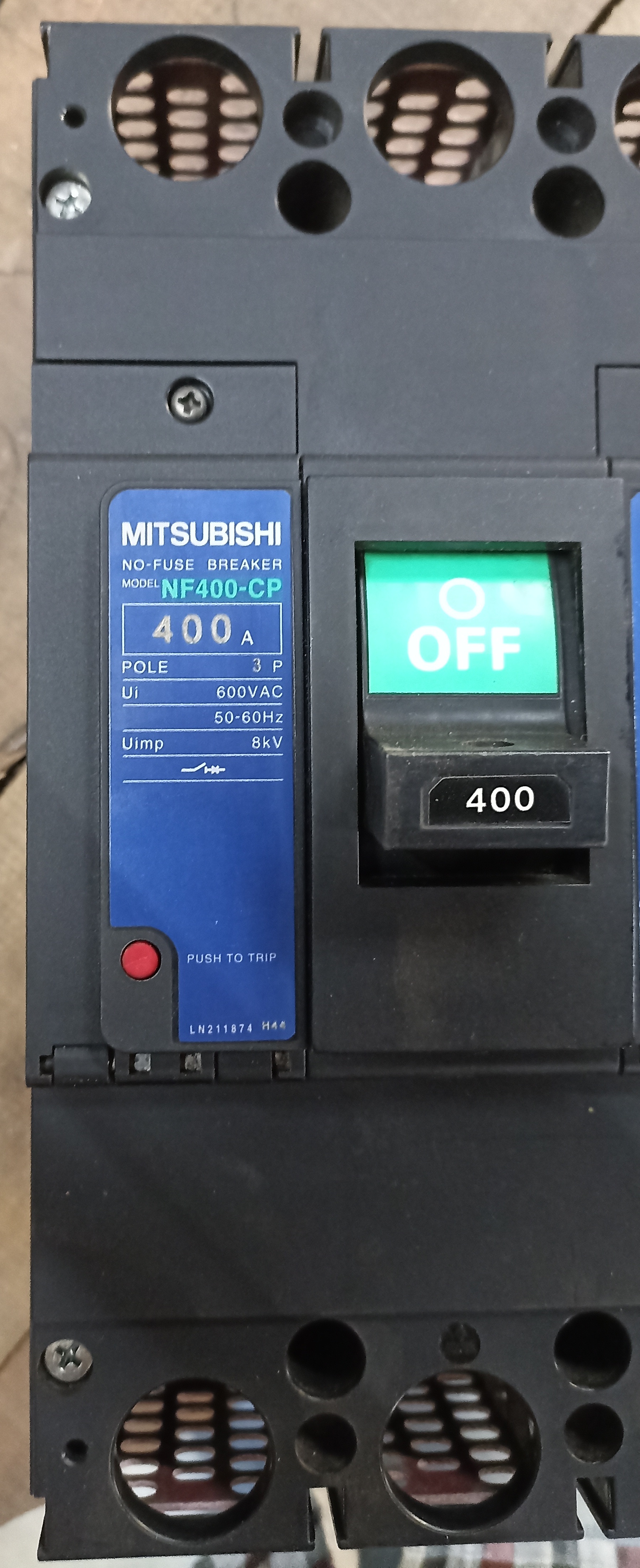 MITSUBISHI 400A 3P MCCB