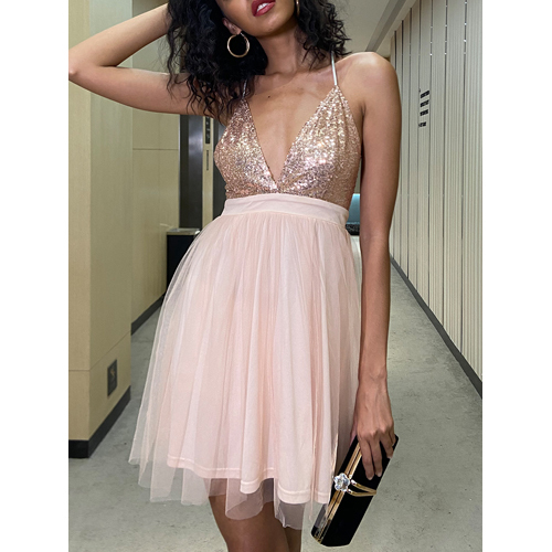 Party Wear Pink Dress