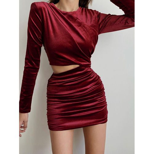 Washable Party Wear Velvet Dress