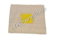 Fastclean Floor Duster - Cotton Fabric, Yellow-white Color | Thick Woven Texture For Enhanced Absorbency, Ideal For Dusting And Cleaning