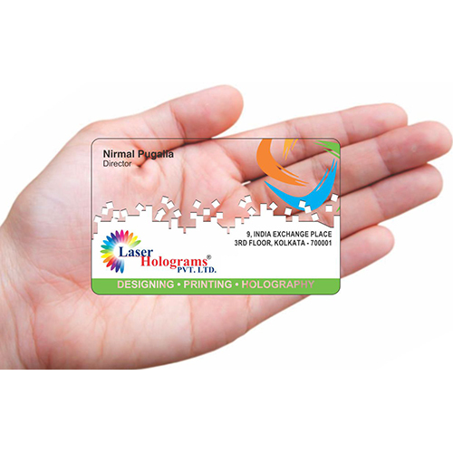 Transparent V Card - Color: Cmyk Four Colour Process | 1 Sides