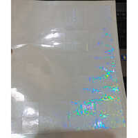 Transparent Hologram - Acrylic Material, Customized Shape | Hot Melt Adhesive, White Color, Unique Holographic Effects With Transparency