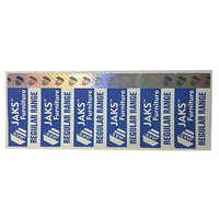 Hologram Paper Label - High-quality Paper, Rectangular Shape, White Color | Strong Hot Melt Adhesive, Ideal For Industrial Use