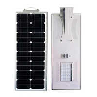 White-Black 60 Watt Inbuilt Solar Led Street Light