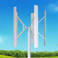 White 1 Kw Vertical Axis Wind Turbine