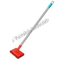 Fastclean Tile Brush With 2 Ft Rod - Plastic Material, Red-yellow Color | Efficient Grip Handle, Ideal For Tiles, Slabs, Floors & Walls