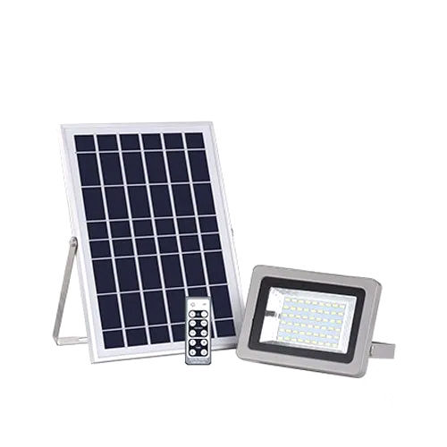 White-Black 30 Watt Solar Flood Light