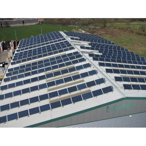 White-Blue 200 Kw On Grid Solar Power Plant