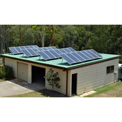 White-Blue 10 Kw Off Grid Solar Power Plant