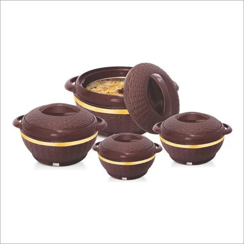 Dark Brown 5500 Mi Plastic Insulated Casserole Sets