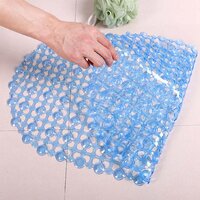 NONSLIP SOFT RUBBER BATH MAT FOR BATHTUB AND SHOWER ANTI SLIP BACTERIAL ANTI BACTERIAL MACHINE WASHABLE PVC BATH MAT (4933)