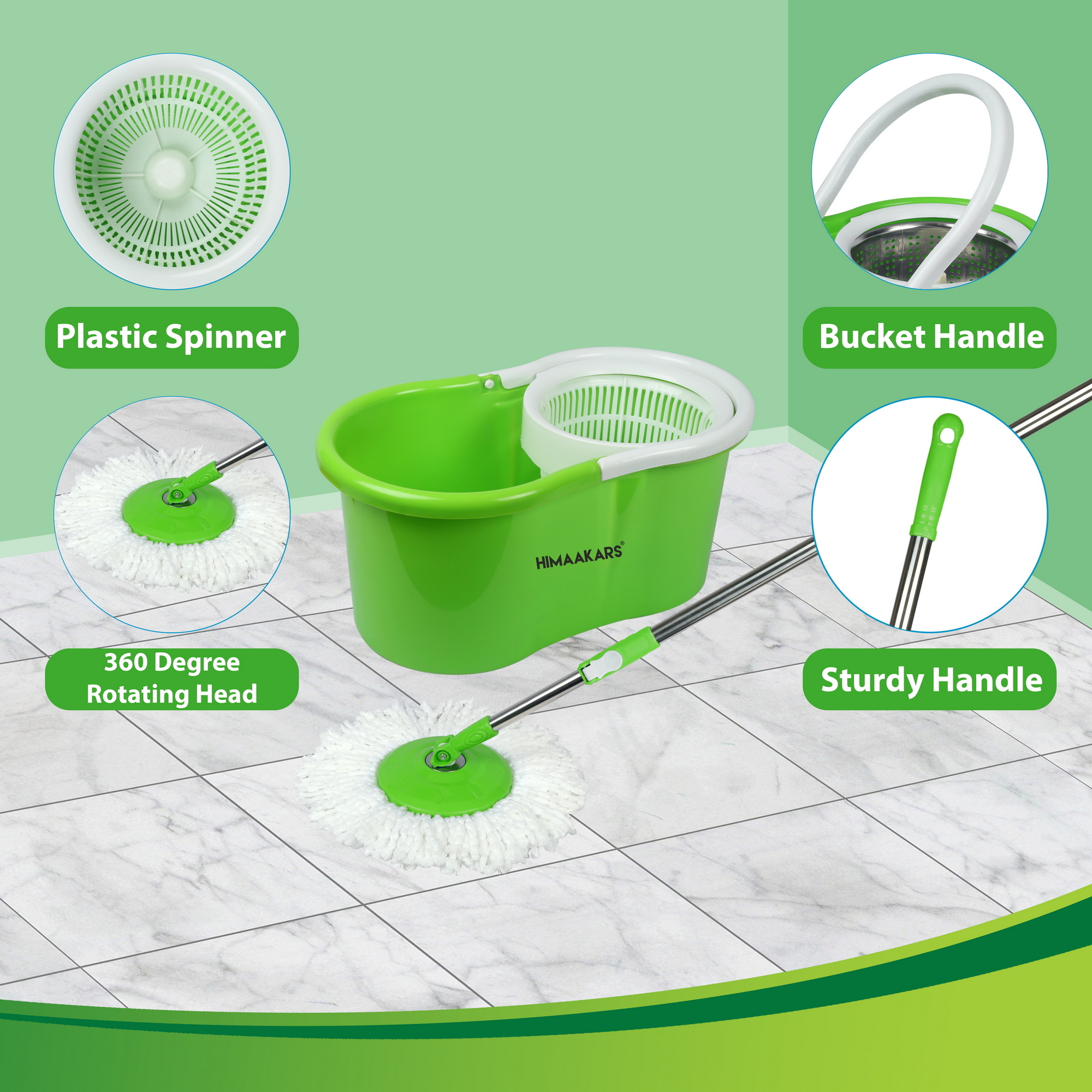 Fastclean Spin Mop 360 Degree (Plastic)