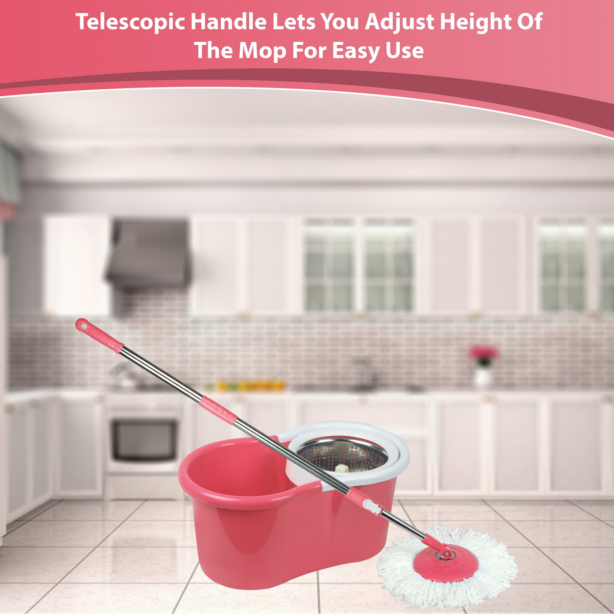 Fastclean Spin Mop 360 Degree (Steel)