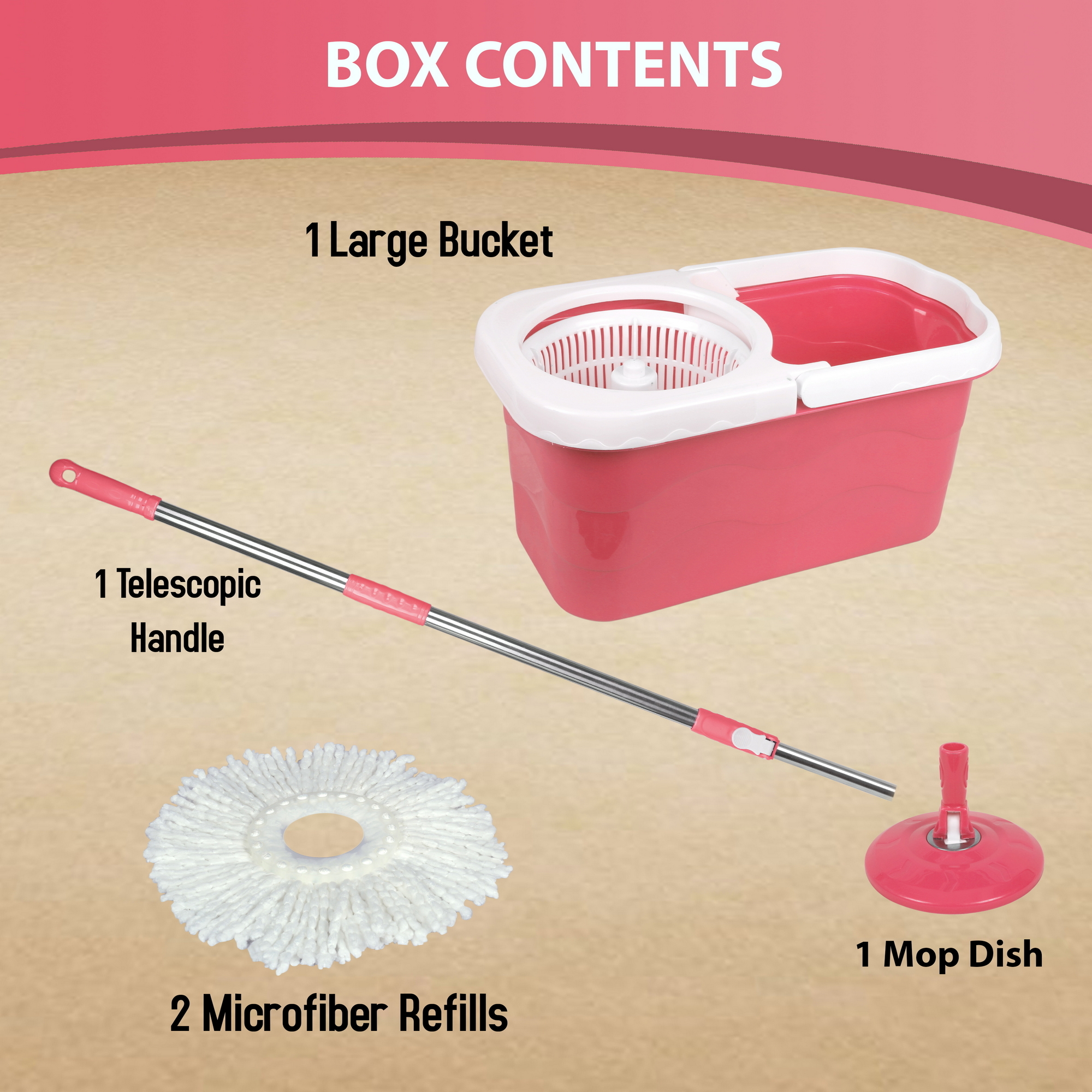 Fastclean Spinz Bucket Mop (Plastic)