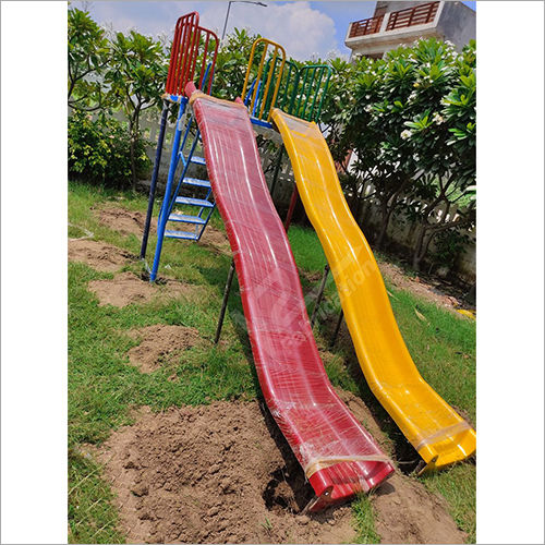 Outdoor Playground Dual Frp Slider